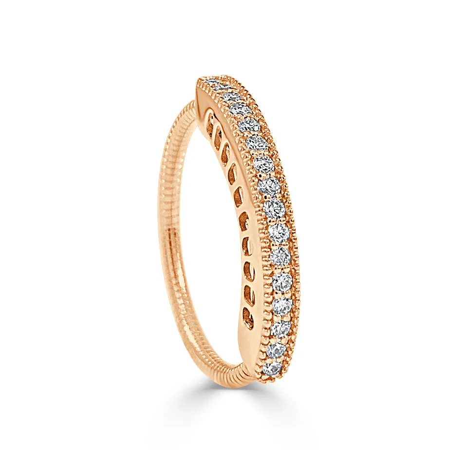 14k Gold & Diamond Flexible Ring - .025ct