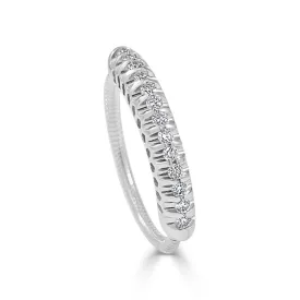 14k Gold & Diamond Flexible Ring - 0.25ct