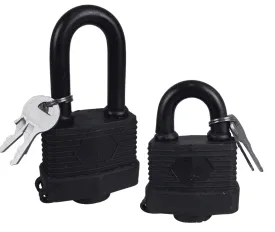 2 Piece Weather Proof Laminated Padlocks  - LOCK-07380