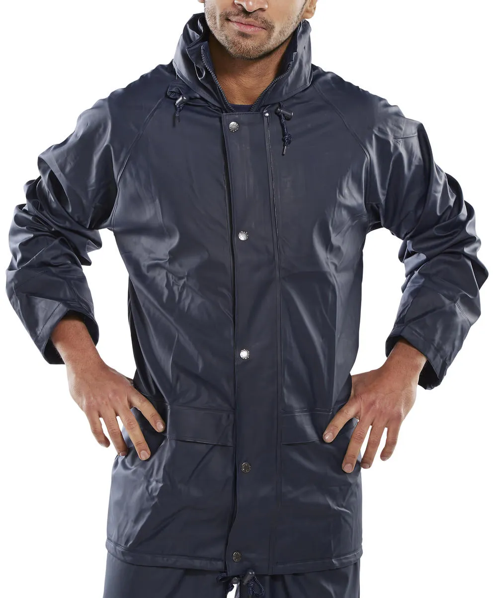 Beeswift Super B-Dri Weather Proof Jacket Navy Blue (Sizes Small to 3XL)