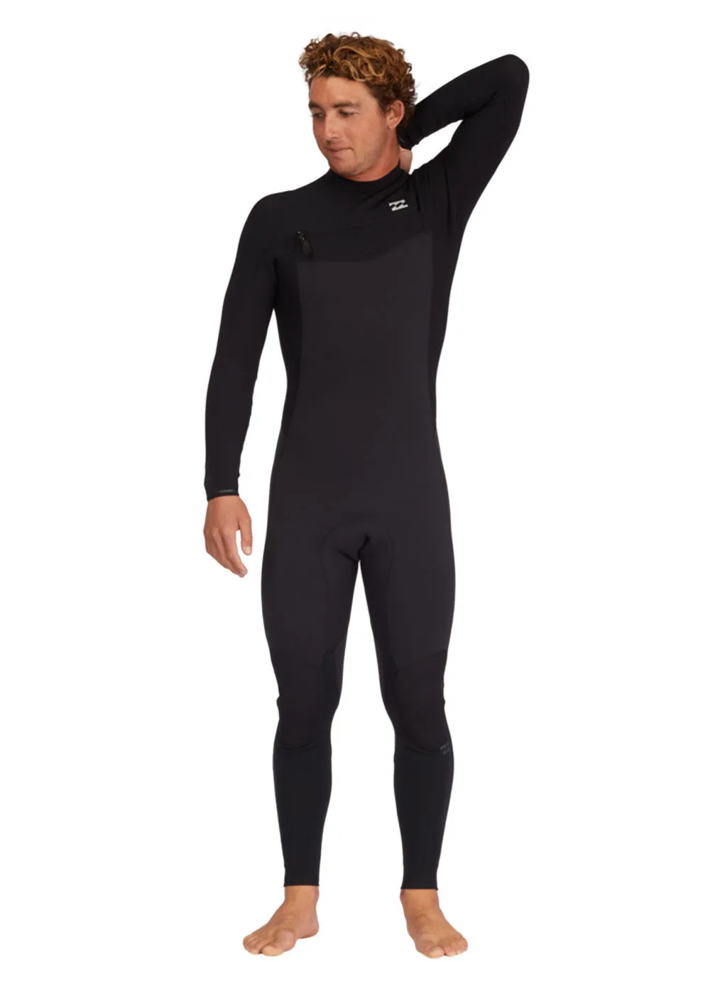 Billabong Mens Revolution 3/2mm Chest Zip Steamer Wetsuit