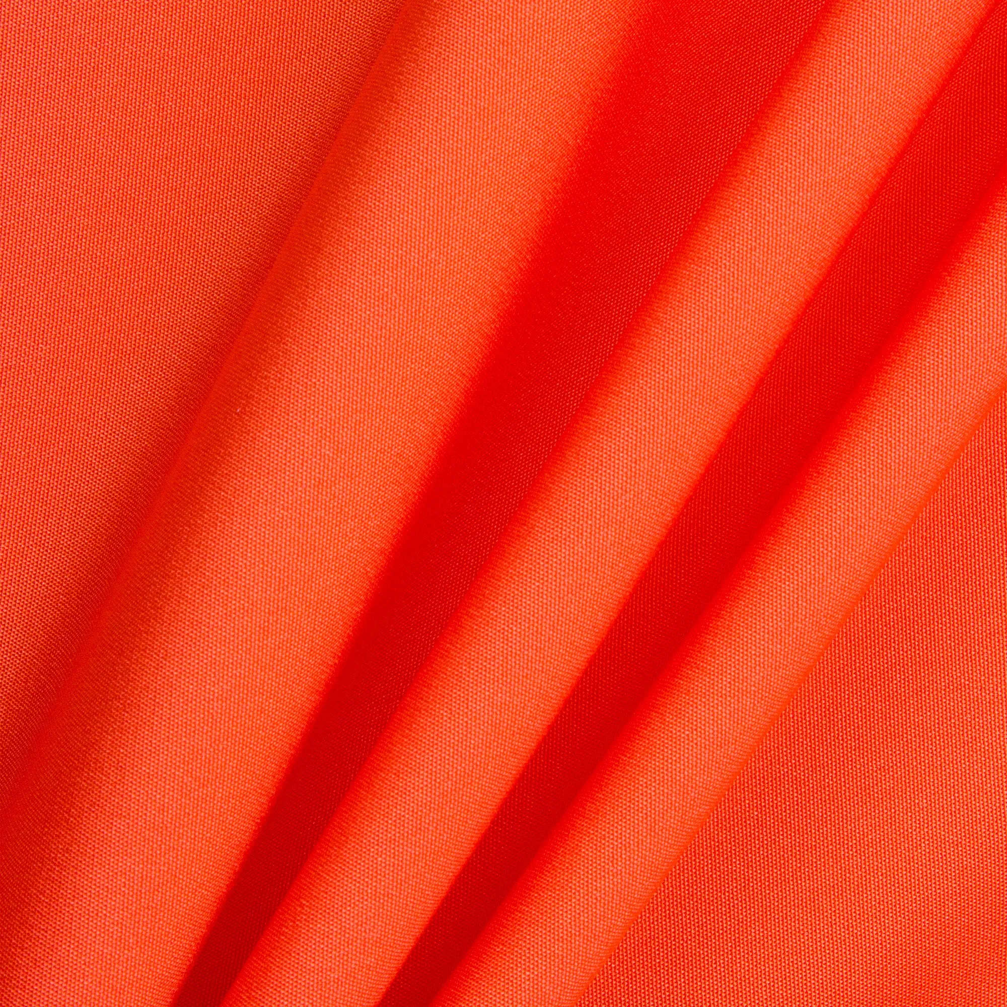 Bright Orange Silk Marocain Crêpe