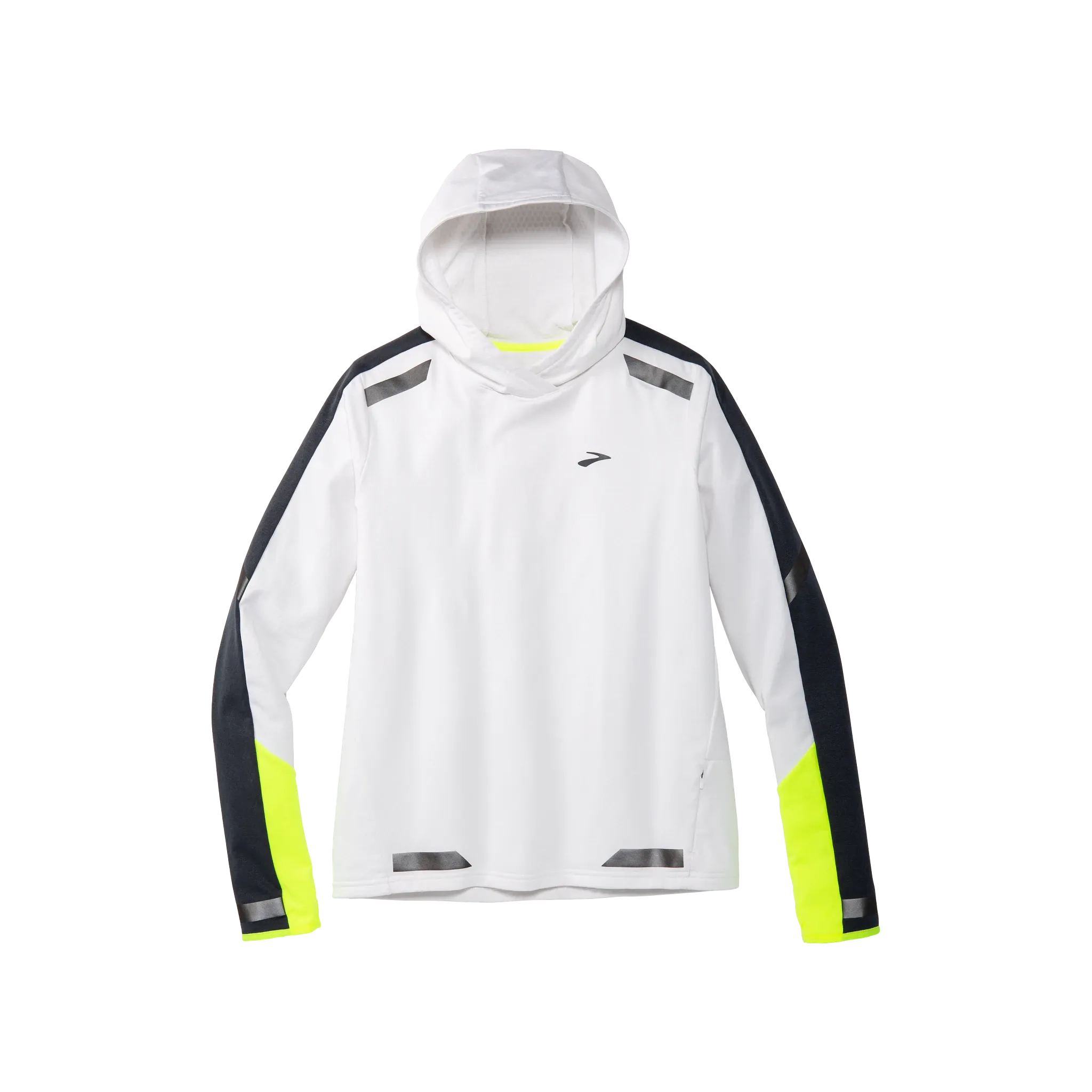 Brooks | Run Visible Thermal Hoodie | Women's | White/Asphalt/Nightlife