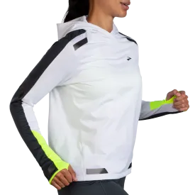 Brooks | Run Visible Thermal Hoodie | Women's | White/Asphalt/Nightlife