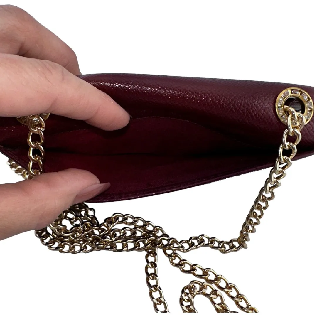 CHANEL Caviar CC Flip Wallet with Adjustable Chain