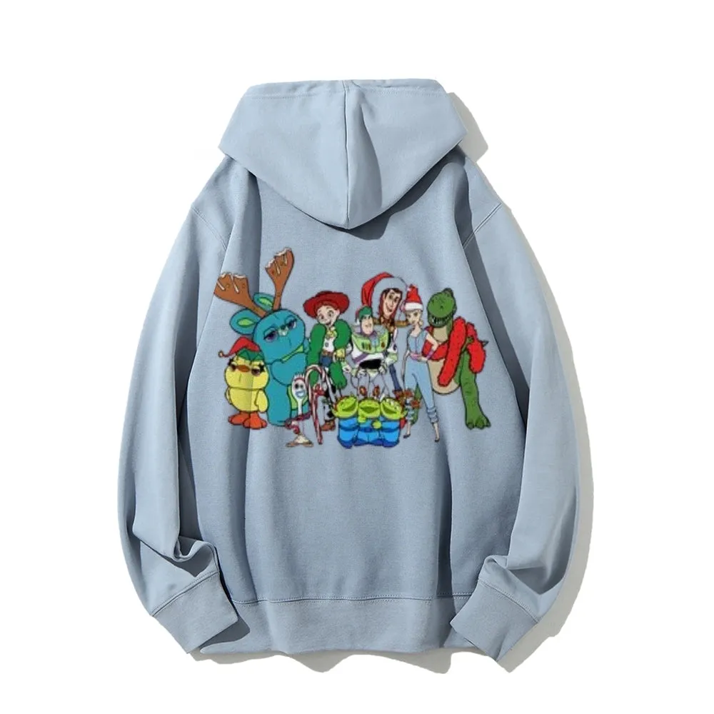 Christmas Cute Friends Graphic Pullover Hoodies