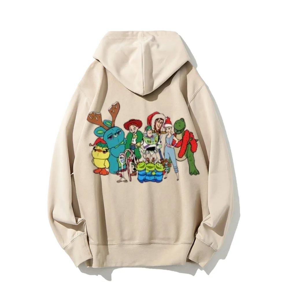 Christmas Cute Friends Graphic Pullover Hoodies