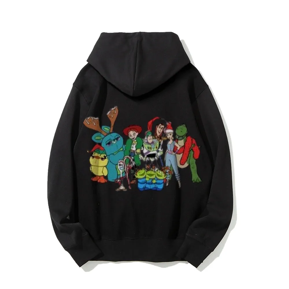 Christmas Cute Friends Graphic Pullover Hoodies