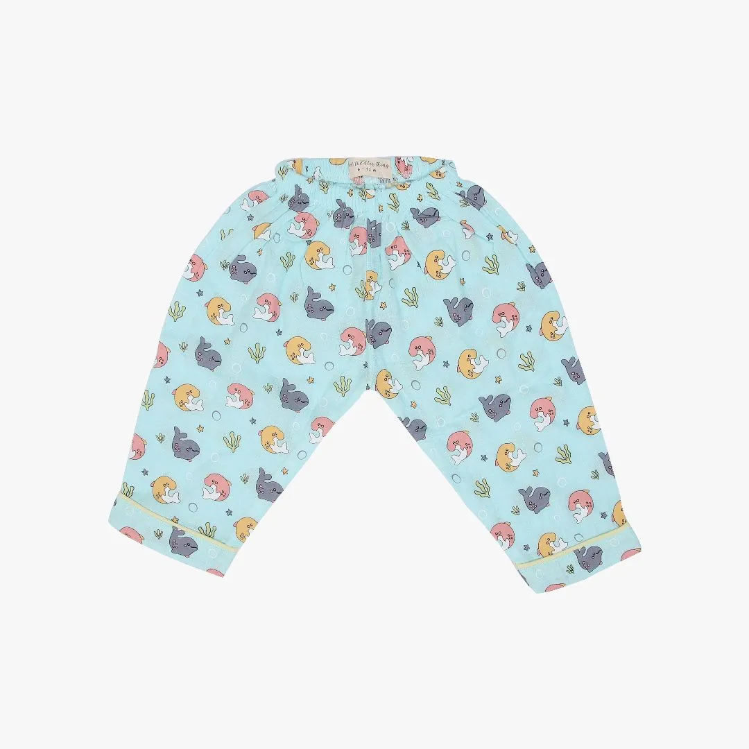 Dolphin Drive (Pack of 2) - Muslin Full Sleeve Sleep Suit for babies and kids (Unisex)