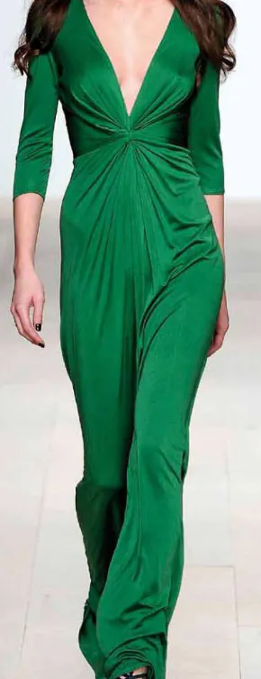 Emerald Green Silk Marocain Crêpe