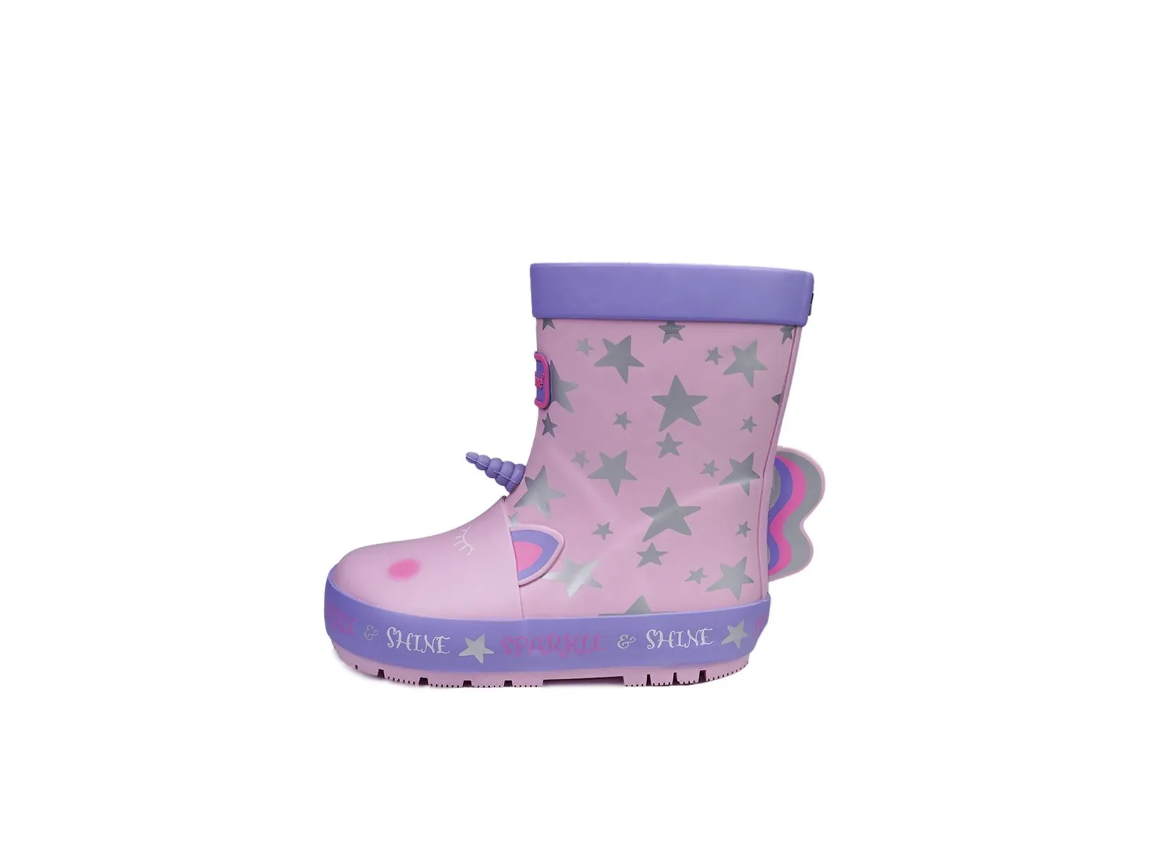 EVA - Girls' Unicorn Themed Pink Novelty Rain Boots