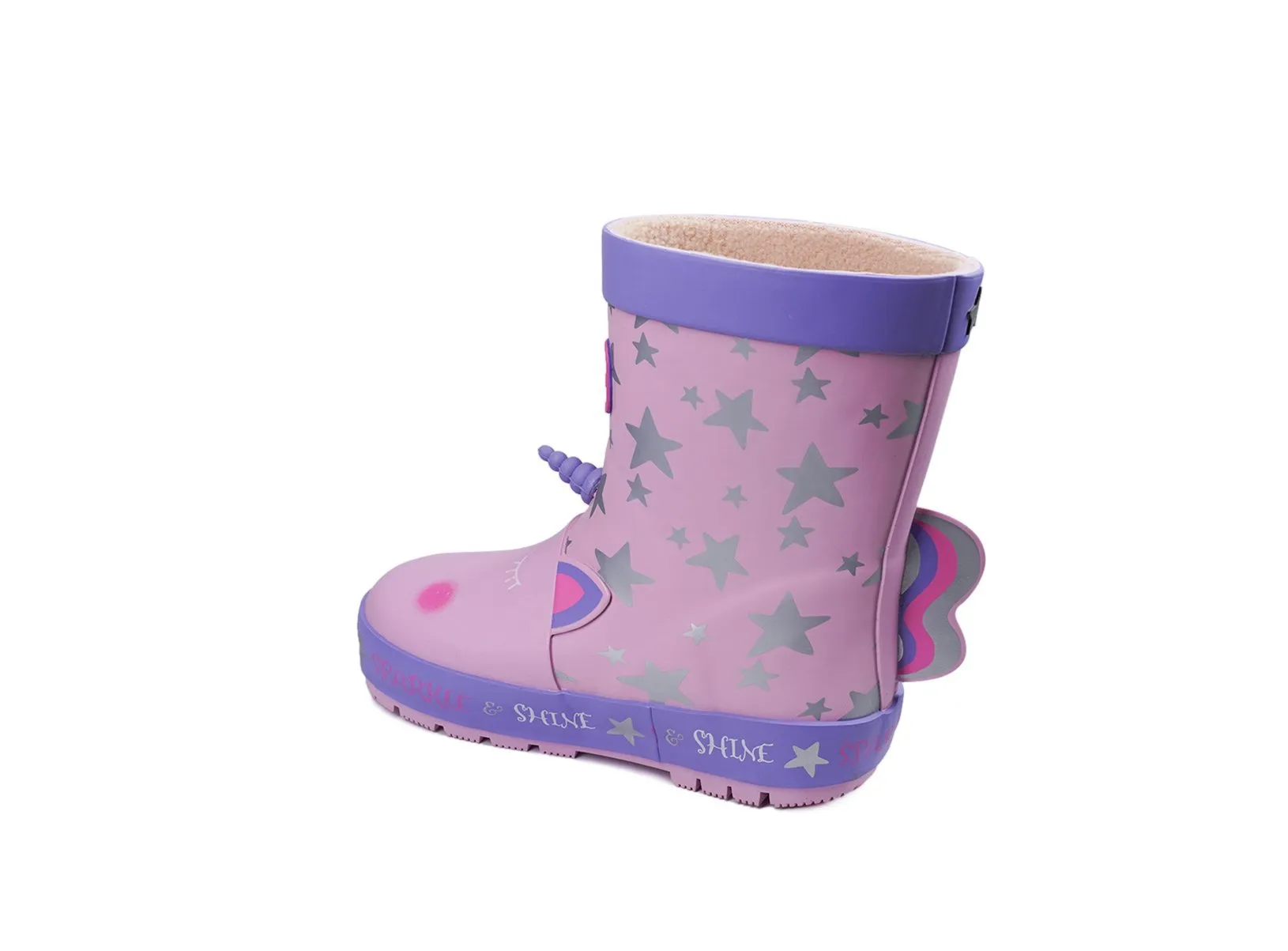 EVA - Girls' Unicorn Themed Pink Novelty Rain Boots