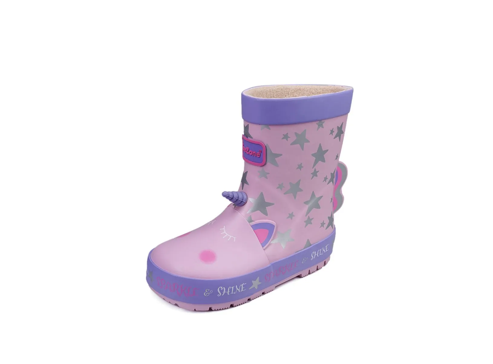 EVA - Girls' Unicorn Themed Pink Novelty Rain Boots