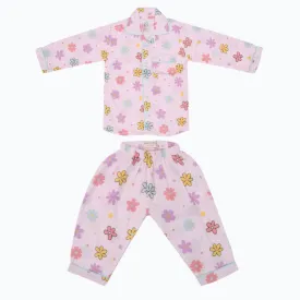 Flower Puff - Muslin Full Sleeve Sleep Suit for babies and kids (Unisex)