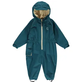 Hippychick Toddler All-In-One Waterproof Fleece Lined Suit (Peacock Green)