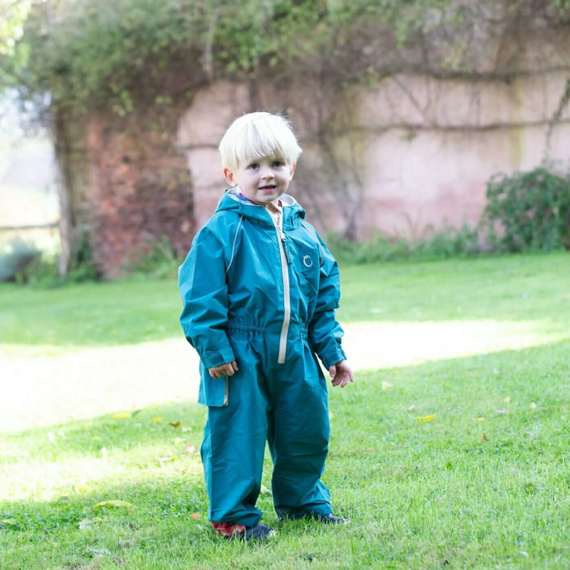 Hippychick Toddler All-In-One Waterproof Shell Suit (Peacock Green)