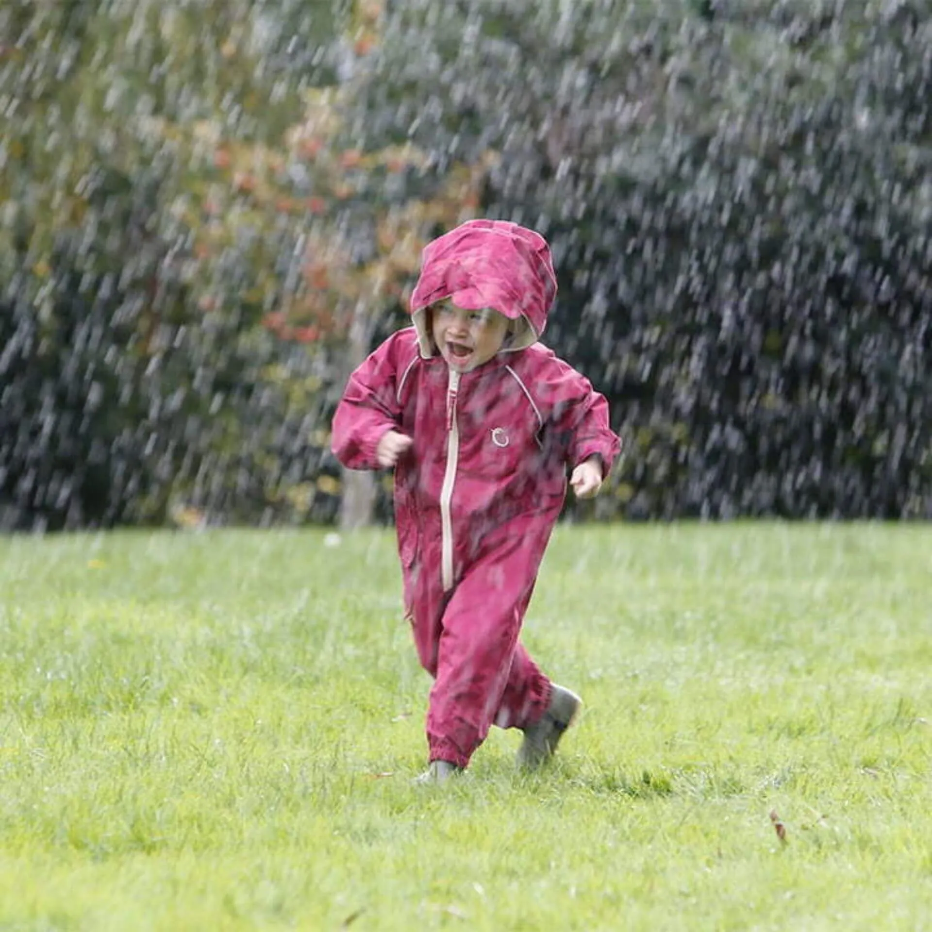 Hippychick Toddler All-In-One Waterproof Shell Suit (Raspberry)