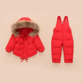 Hooded 2-Piece Snowsuit Set