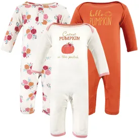 Hudson Baby Cotton Coveralls, Cutest Pumpkin