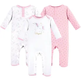 Hudson Baby Cotton Coveralls, Magical Unicorn