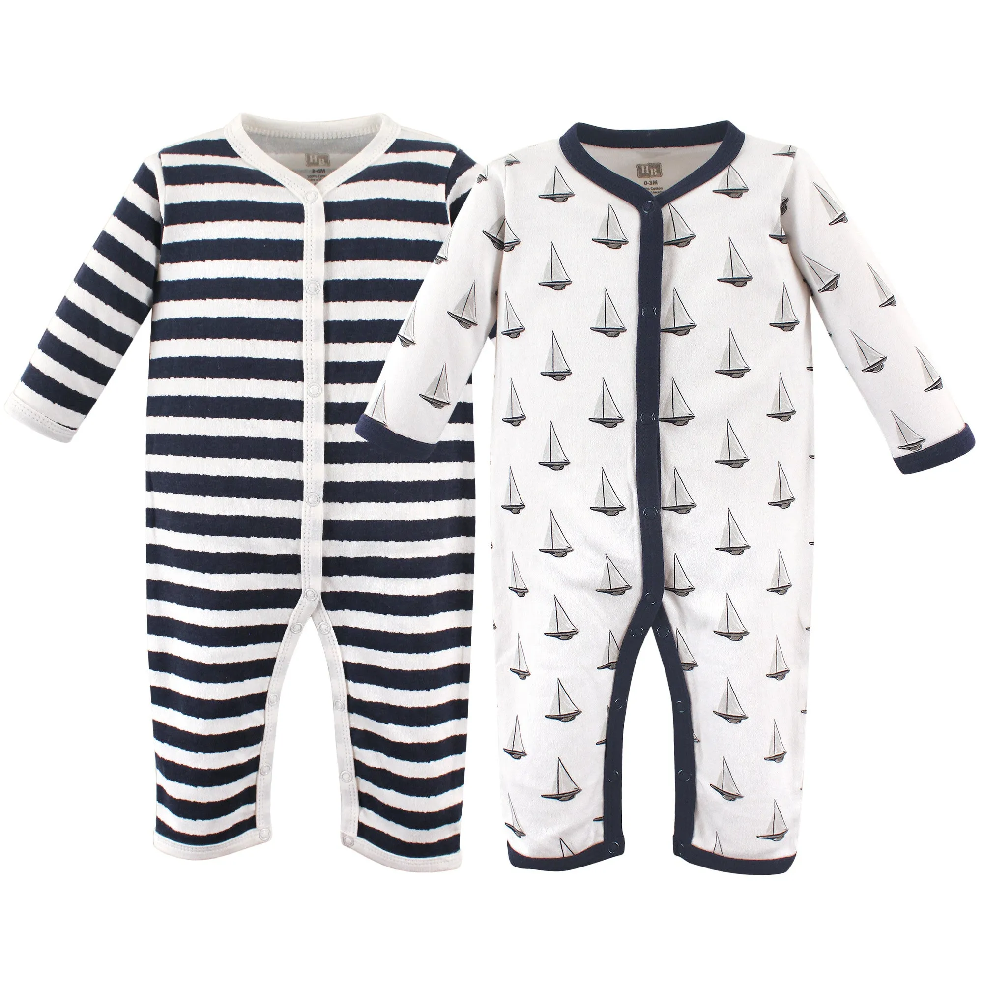 Hudson Baby Cotton Coveralls, Sailboat