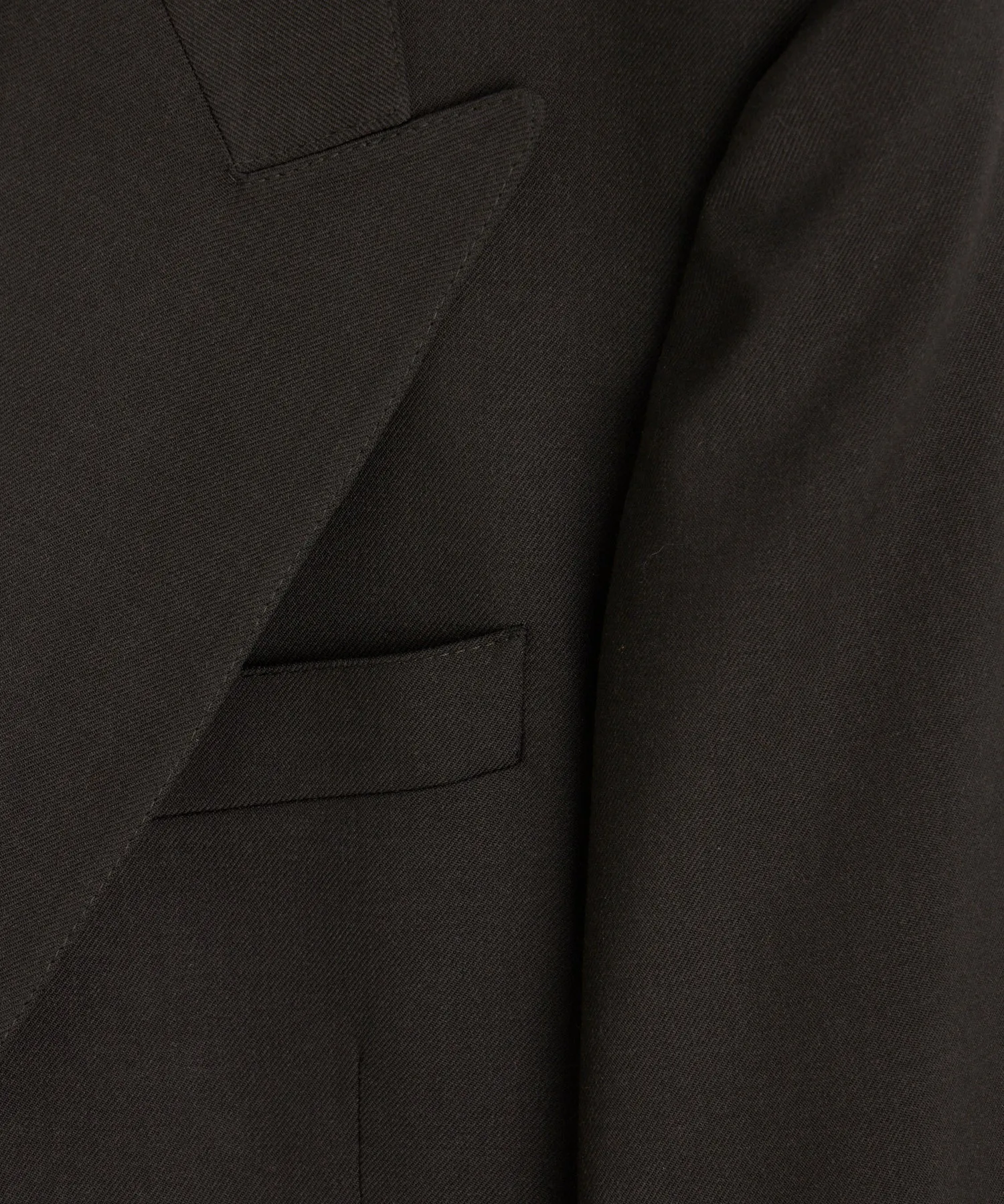 Italian Gabardine Wythe Suit in Dark Brown