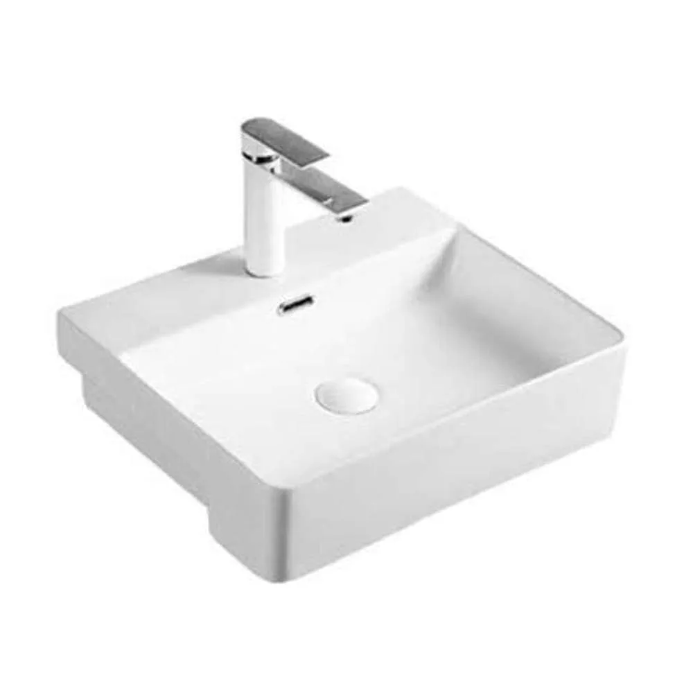 Jorford Sango Semi-Recessed Basin 500 x 420 x 130mm White