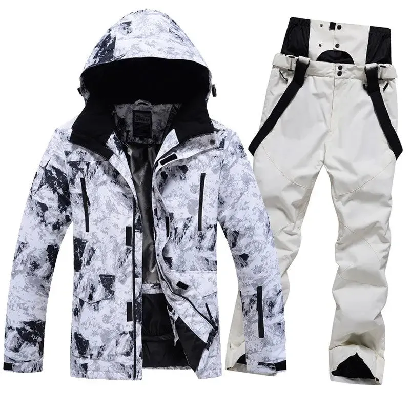 Men Women Insulated Ski Jacket & Pants Set