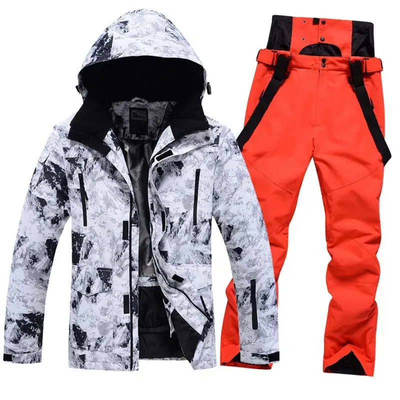 Men Women Insulated Ski Jacket & Pants Set