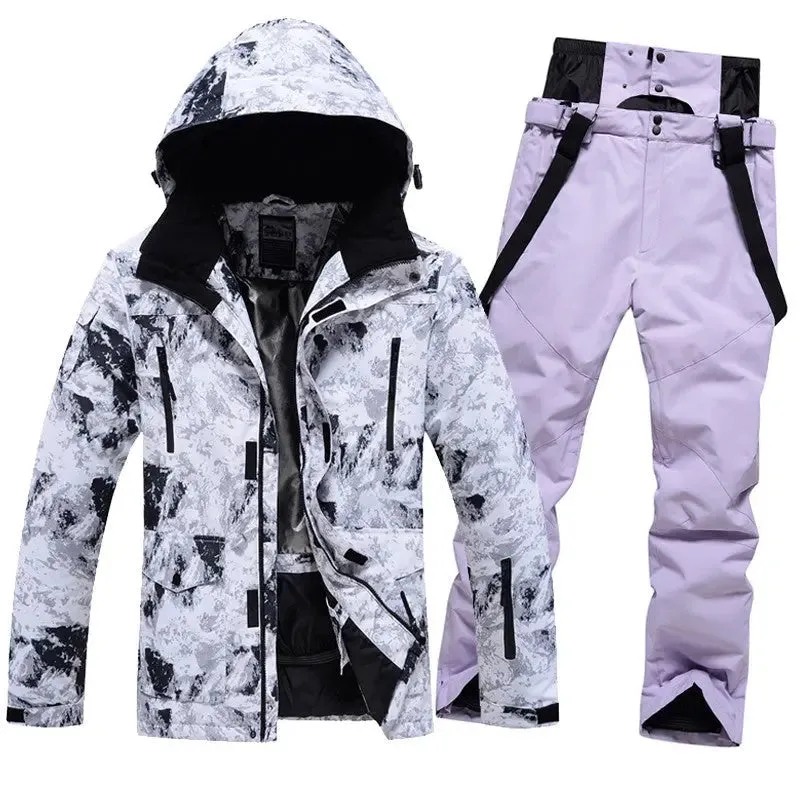 Men Women Insulated Ski Jacket & Pants Set