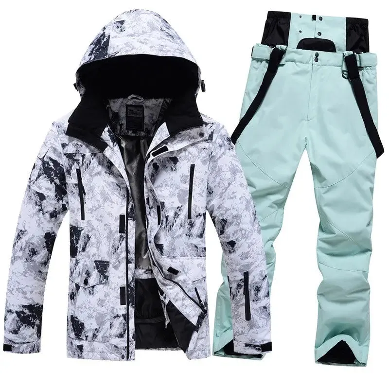 Men Women Insulated Ski Jacket & Pants Set