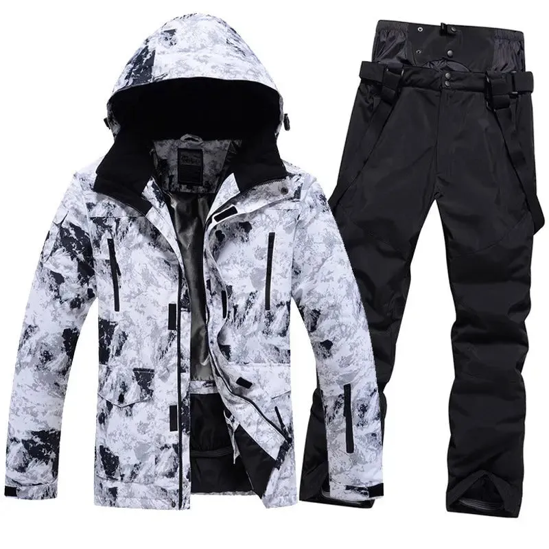 Men Women Insulated Ski Jacket & Pants Set