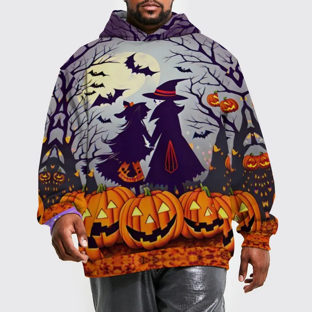 Mens Halloween Peace Night 3D Print Hoodies