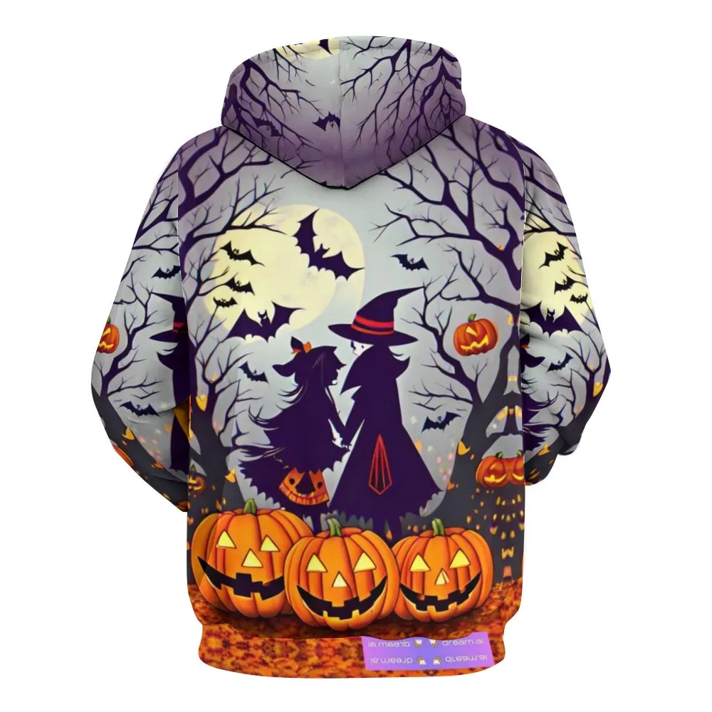 Mens Halloween Peace Night 3D Print Hoodies