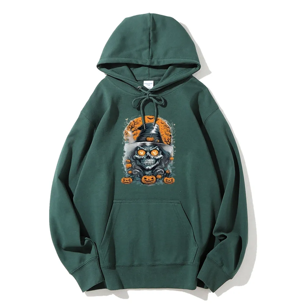 Mens Halloween Witch Graphic Hoodies