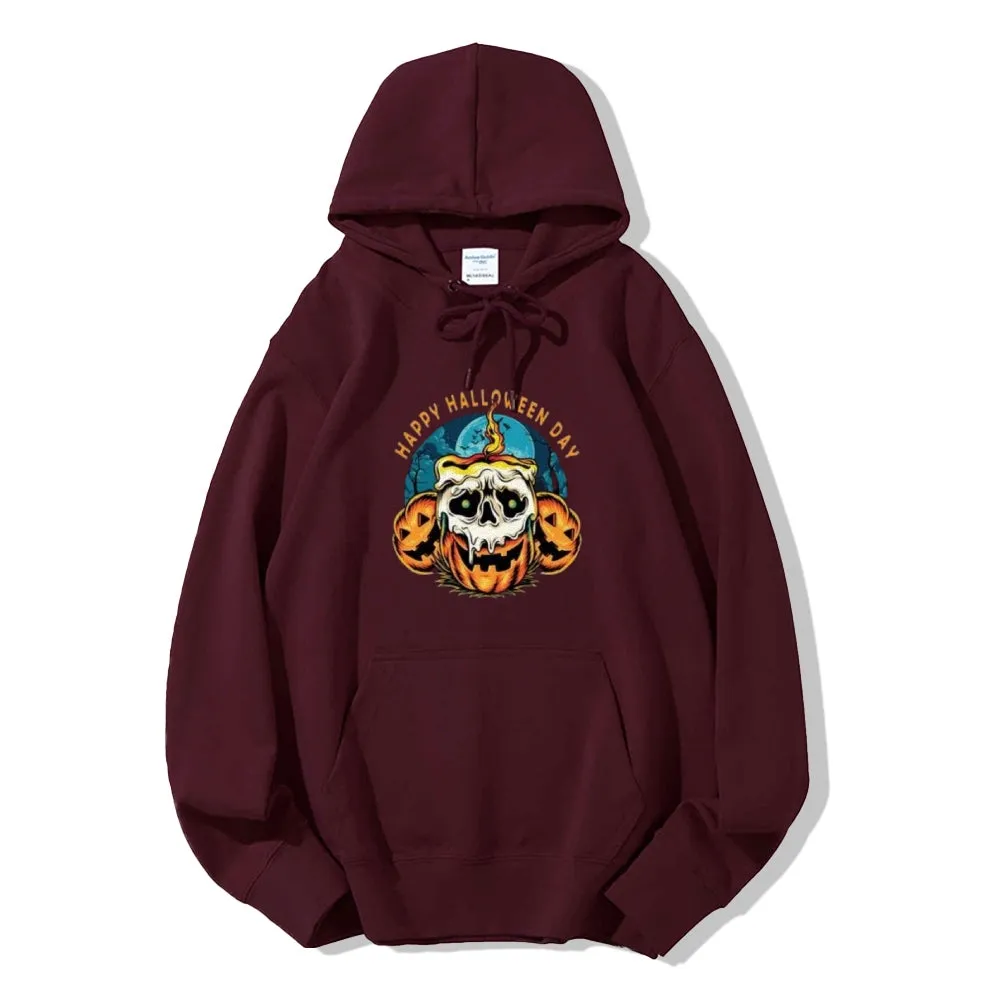 Mens Happy Halloween Day Graphic Hoodies