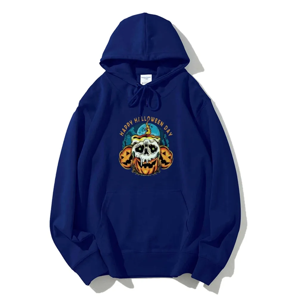 Mens Happy Halloween Day Graphic Hoodies