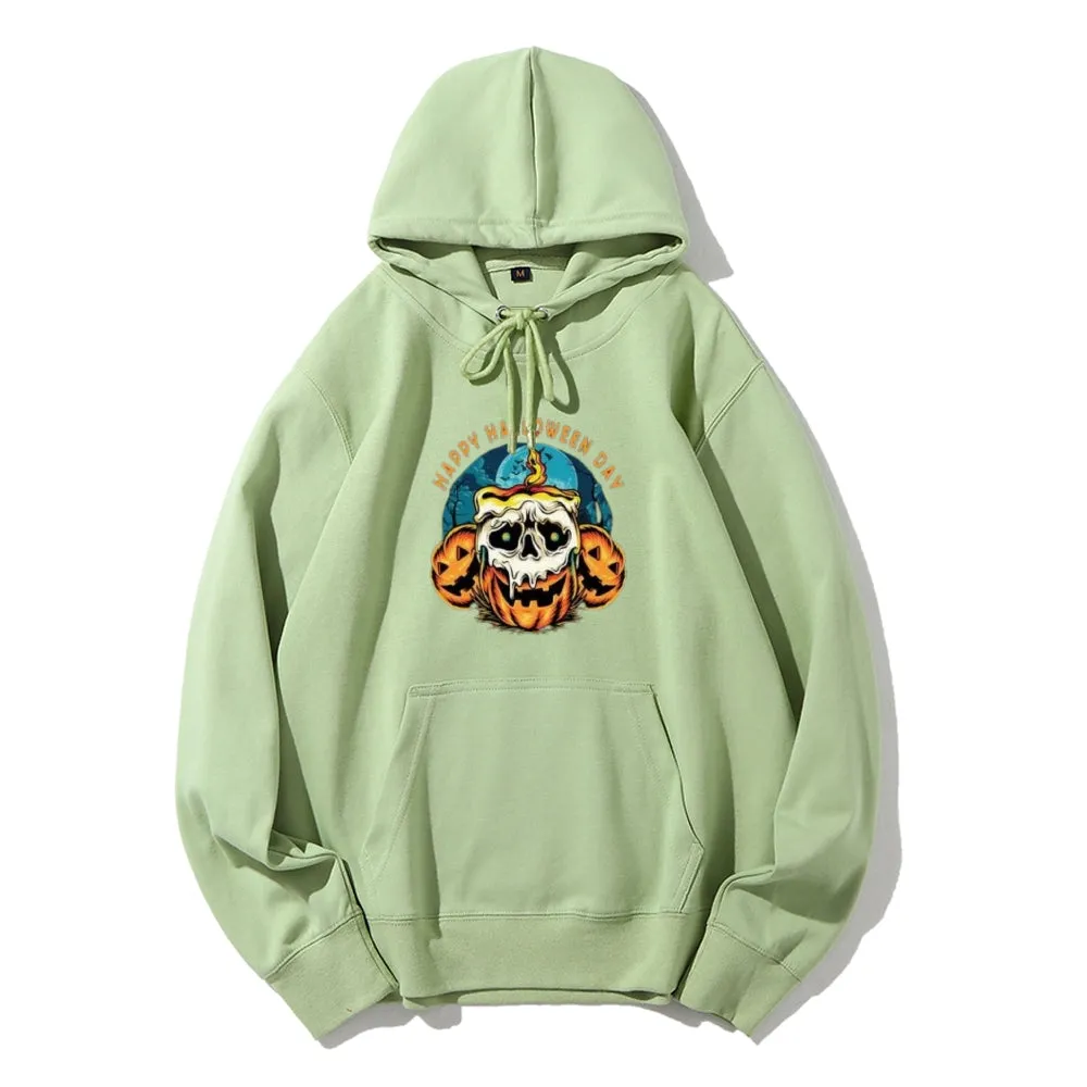 Mens Happy Halloween Day Graphic Hoodies