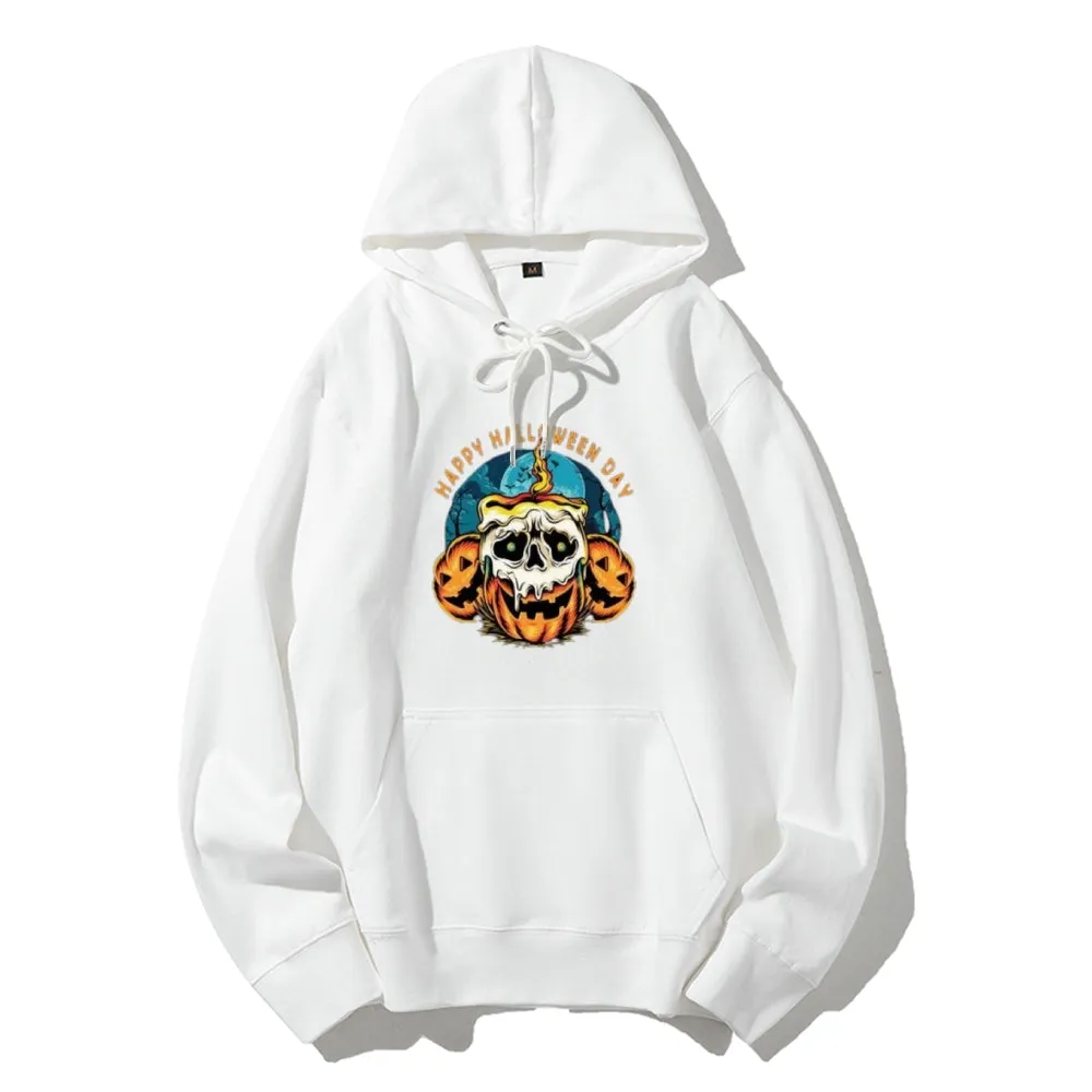 Mens Happy Halloween Day Graphic Hoodies