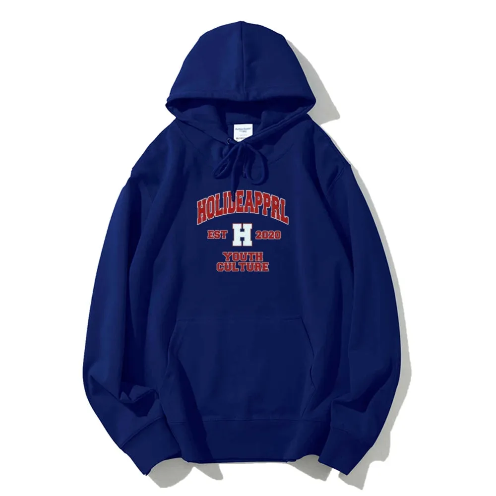 Mens Holidepprl Letter Graphic Pullover Hoodies