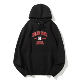 Mens Holidepprl Letter Graphic Pullover Hoodies