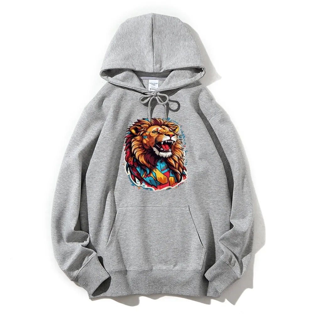 Mens Lion Roar Graphic Hoodies