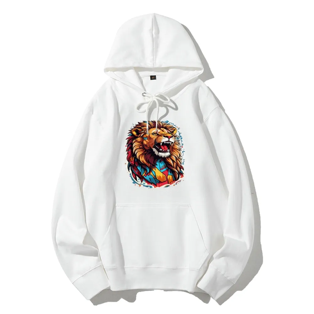 Mens Lion Roar Graphic Hoodies