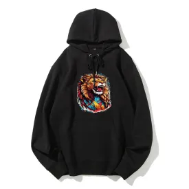 Mens Lion Roar Graphic Hoodies