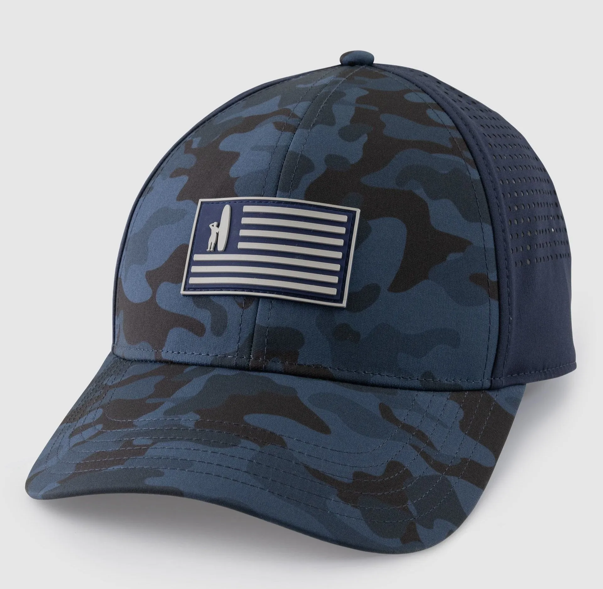 Monoflag Camo Performance Hat in Navy by Johnnie-O