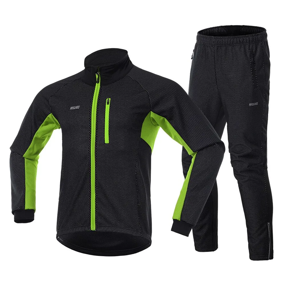 Nsqured "WinterGuard Pro" Men's Thermal Cycling Clothing Set