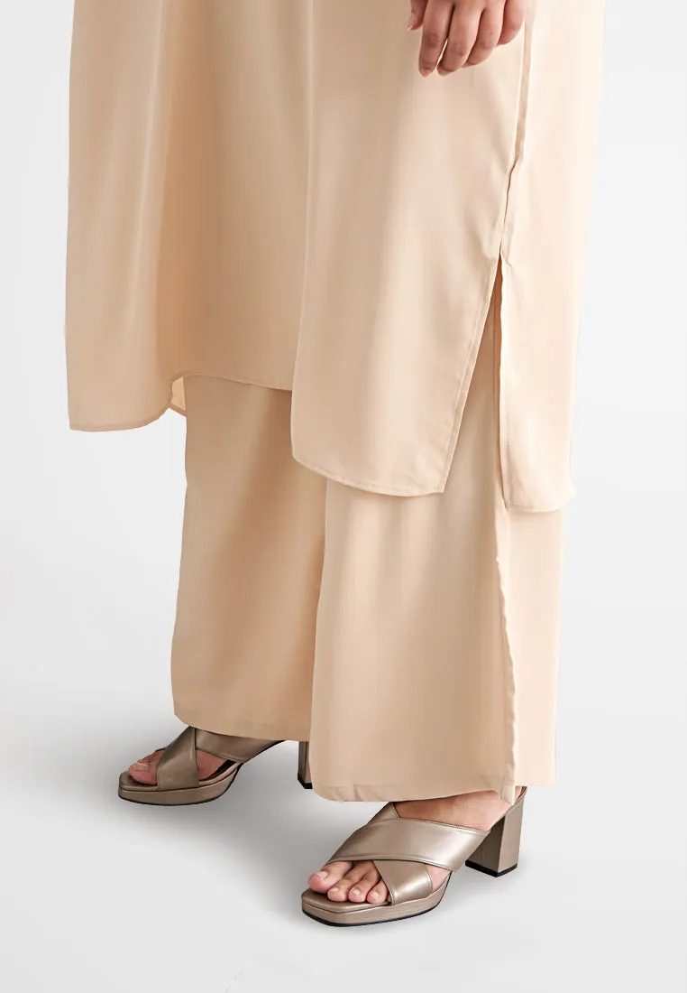 Palmira Smooth Wide Leg Pants - Green