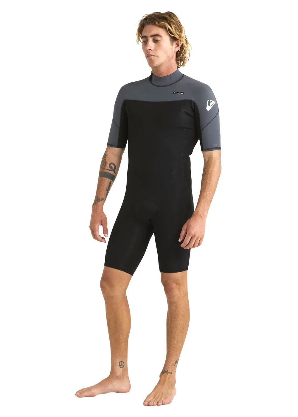 Quiksilver Mens Everyday Sessions 2mm Back Zip Spring Suit Wetsuit