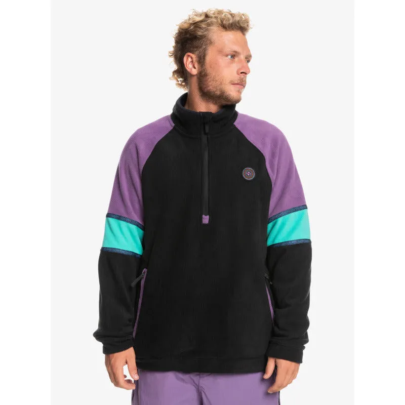 Quiksilver Mens Powder Chaser Half Zip- Black (KVJ0)