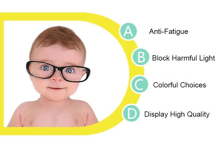 Reven Jate Unisex Children's Full Rim Rectangular Tr 90 Silicone Eyeglasses 512